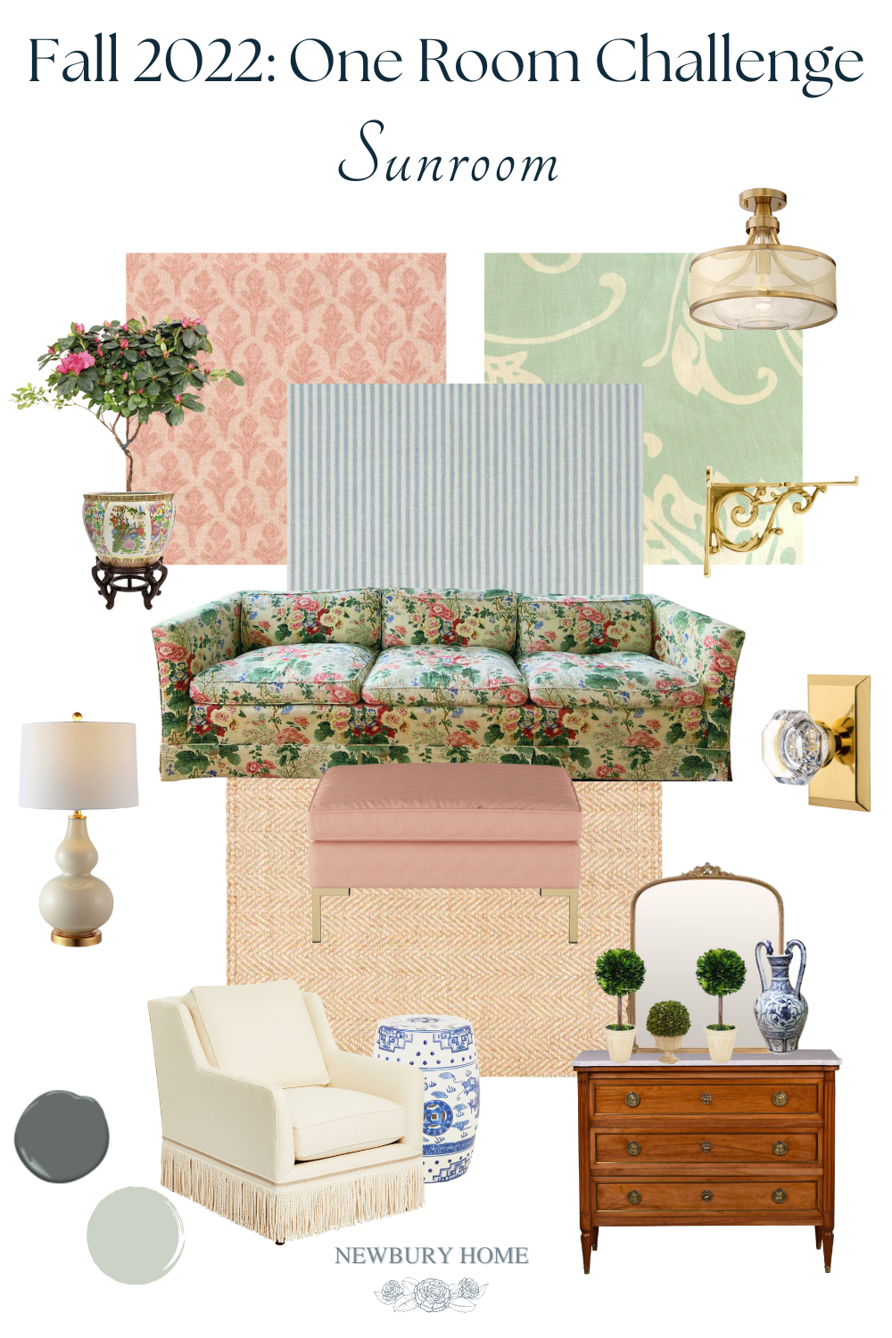 Our Sunroom Renovation Plans - One Room Challenge - Week 1 - Newbury Home