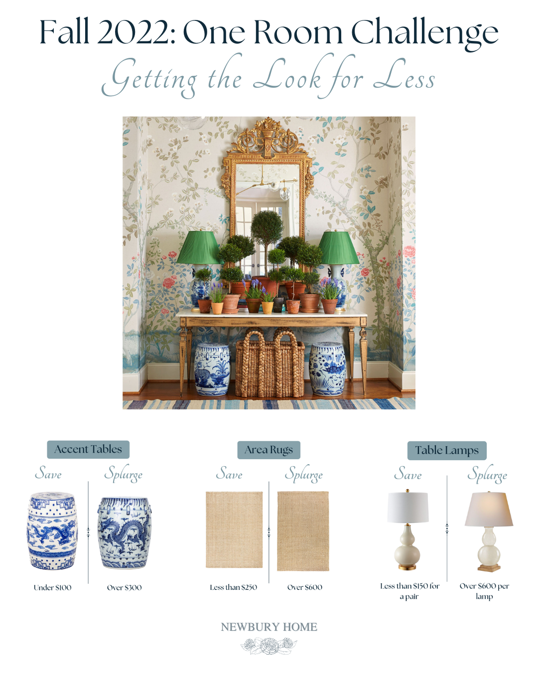 Get the Luxury Look for Less - Sunroom One Room Challenge - Week 3 ...