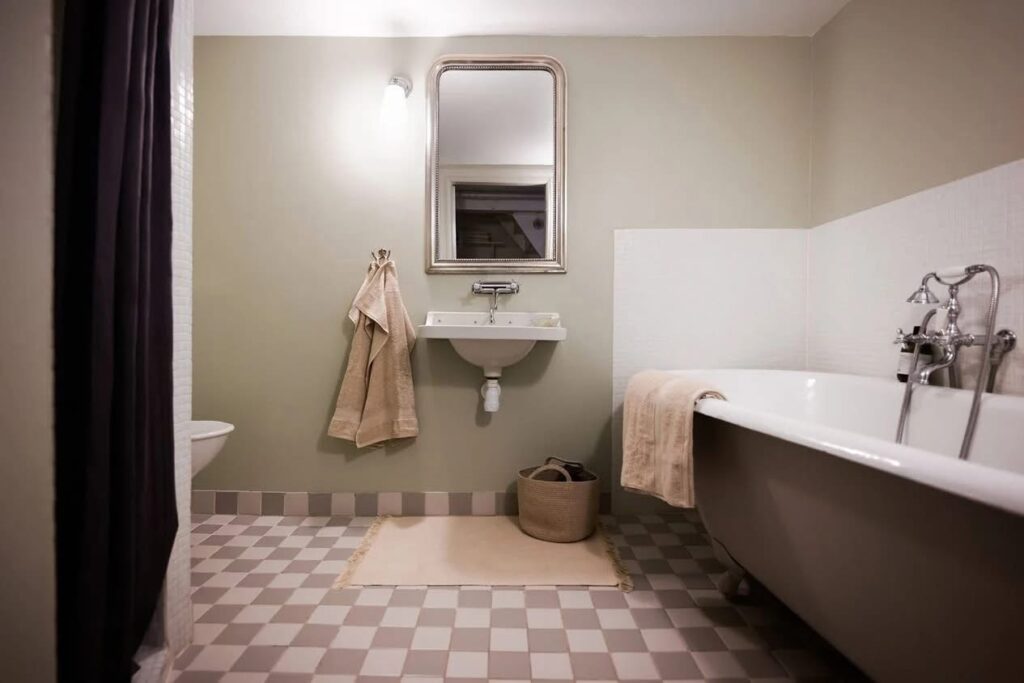 Beautiful view of Scandinavian Cozy Bathroom Interior Decorating Inspiration